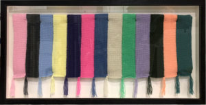 Image of custom-framed afghan