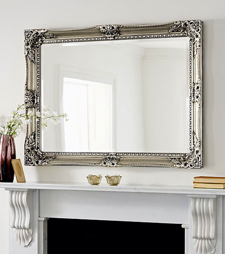mirror, frame, shelf