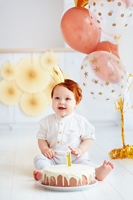 baby's 1st birthday portrait