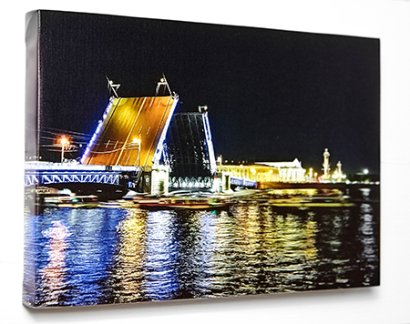digital photo printed on gallery wrapped canvas